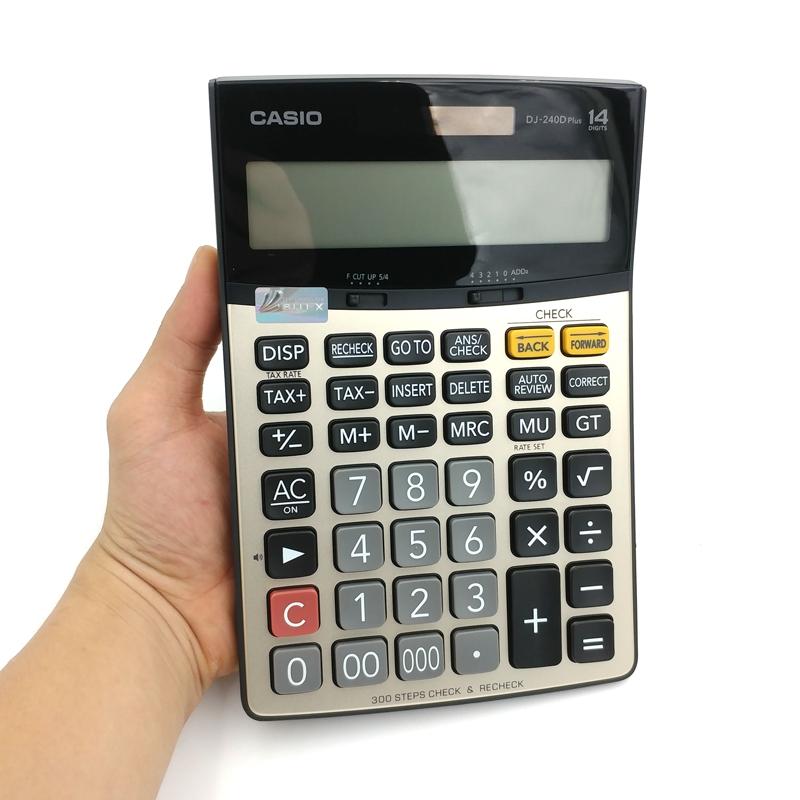 Máy Tính Văn Phòng Casio DJ 240D-W-DP Plus - Kèm Quà Chất