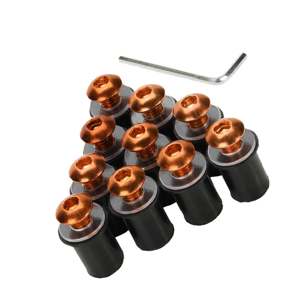 Windscreen Windshield Bolts Screws Kit Fit for Motorcycle Dirt Bike 5MM Bolts M5