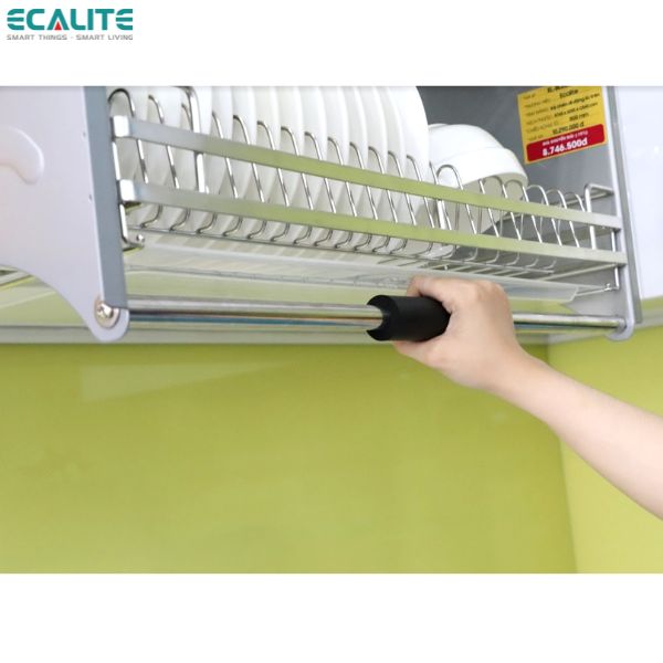 Kệ chén di động tủ trên Lift-Basket Ecalite EL-BL80SS