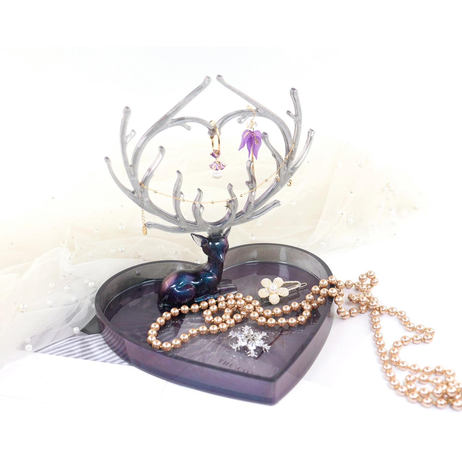 Jewelry Display Rack Silicone Mold Epoxy Resin Art Crafts Jewelry Tray Mould for Office