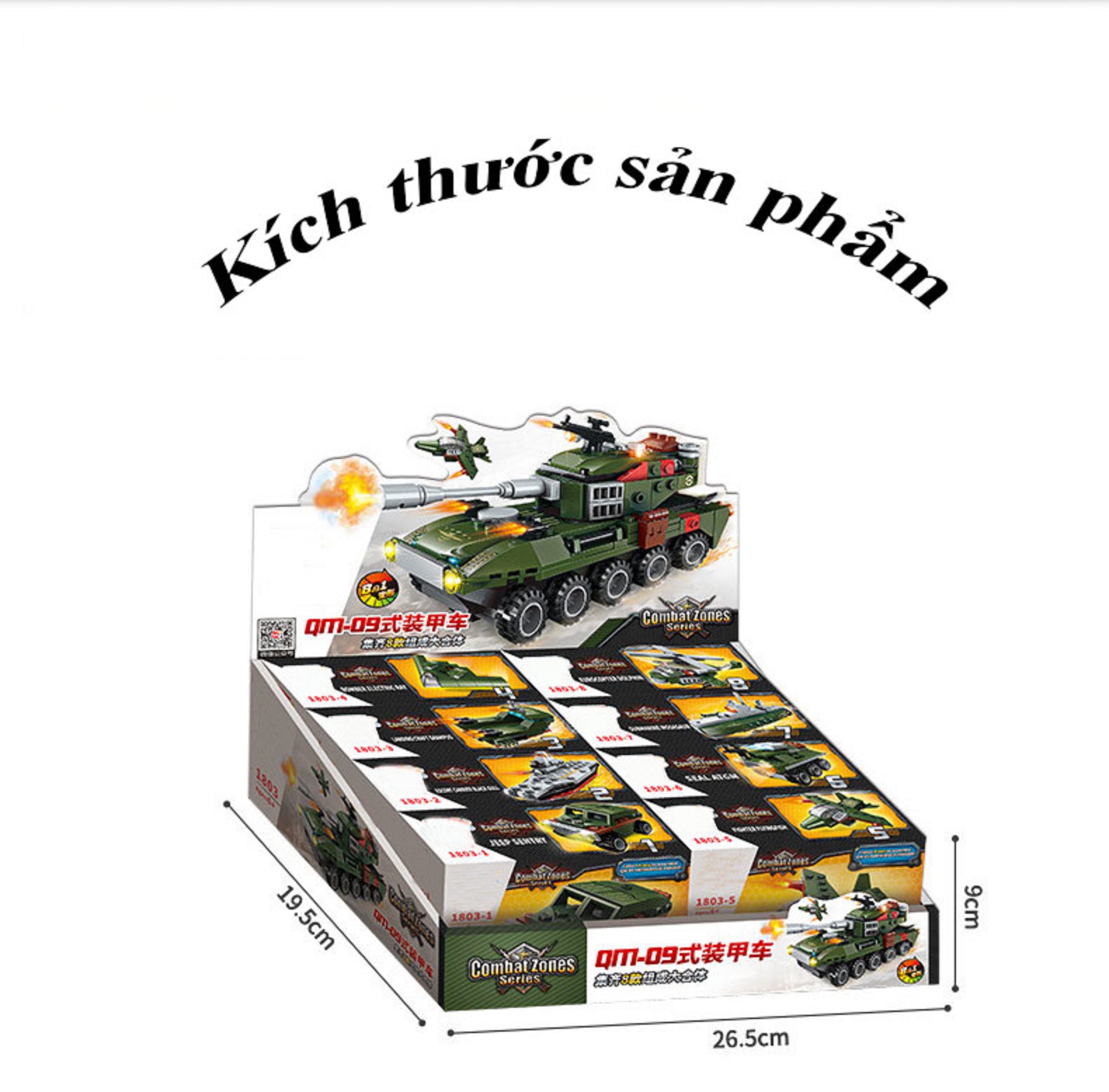 Đồ Chơi Lắp Ráp ENLIGHTEN 8IN1 Đồ Chơi Cho Bé - Tặng Kèm 01 Tranh Ghép Bằng Gỗ