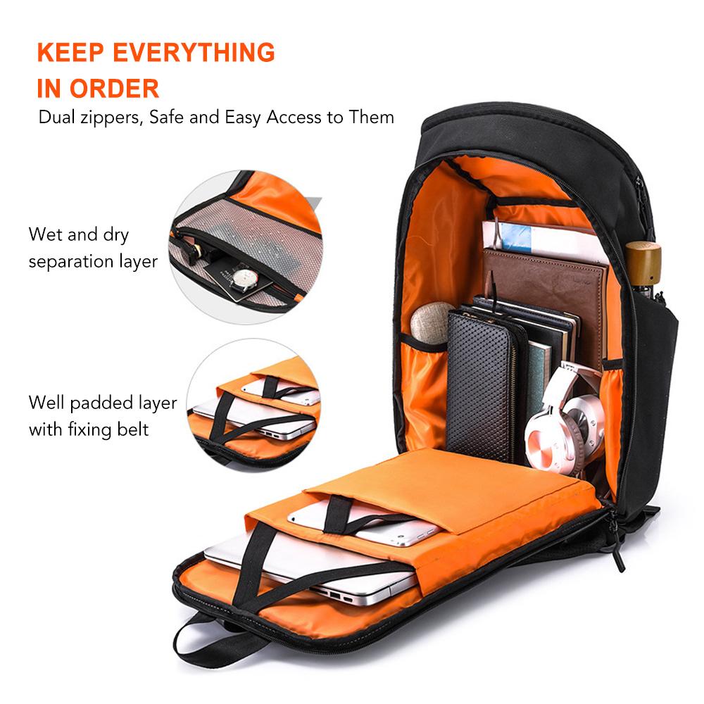 Balo Văn Phòng Chống Nước Chống Trộm Đựng Máy Tính Xách Tay 15.6 Inches Tiện Dụng