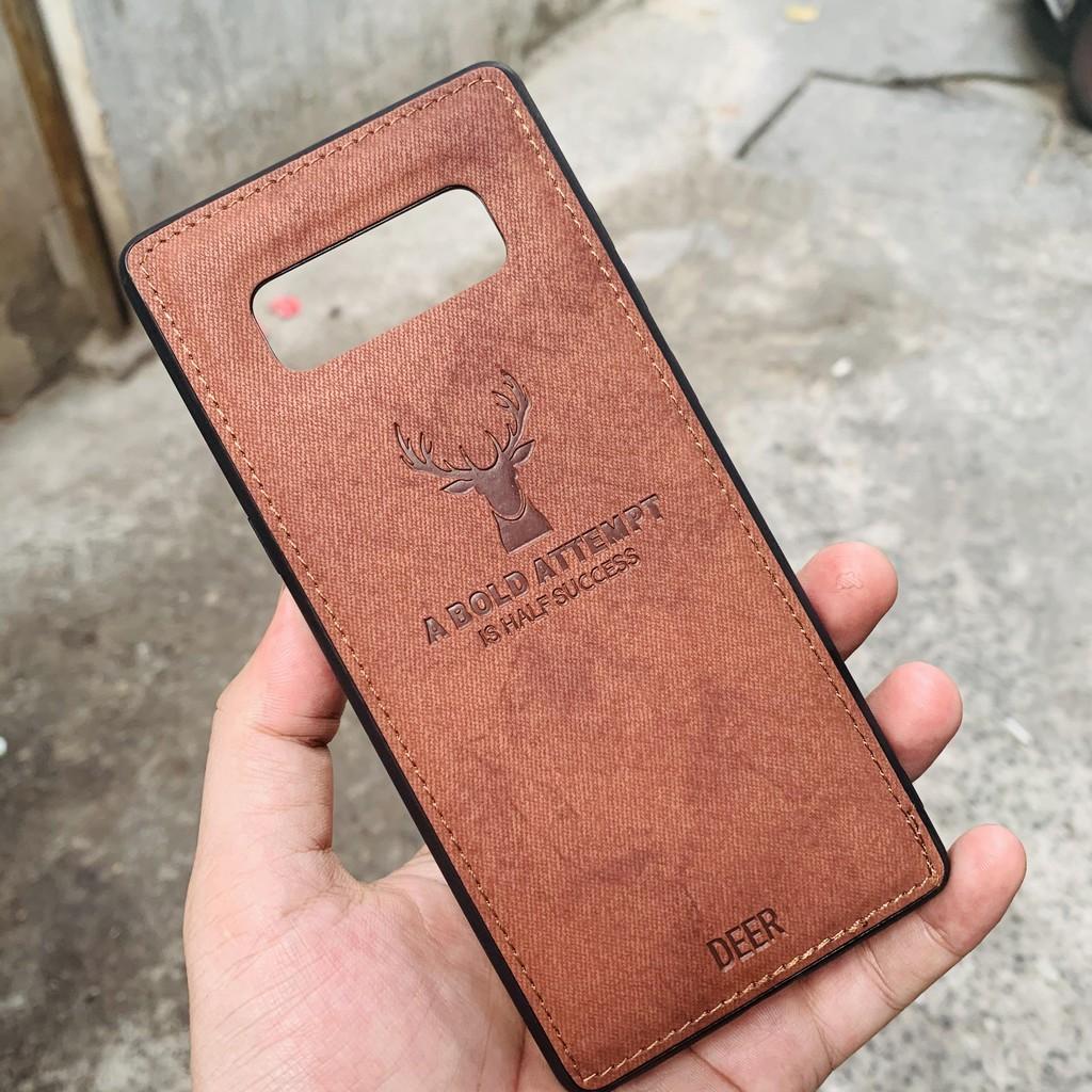 Ốp lưng note 8 chống bám vân tay hình Nai 3D nhiều màu sắc phụ kiện điện thoại huỳnh tân store