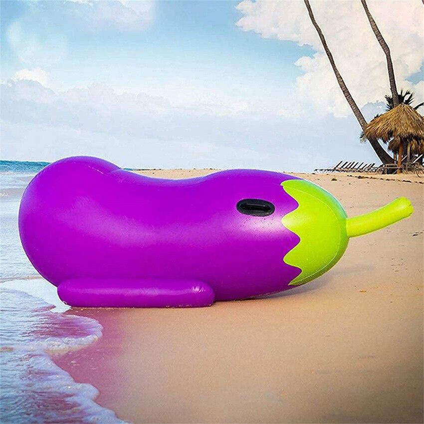 170cm Cà tím khổng lồ Hồ bơi bơm hơi Phao mùa hè Đi trên máy bay Thuyền bè nổi Nệm Nước trên bãi biển Đồ chơi Boia