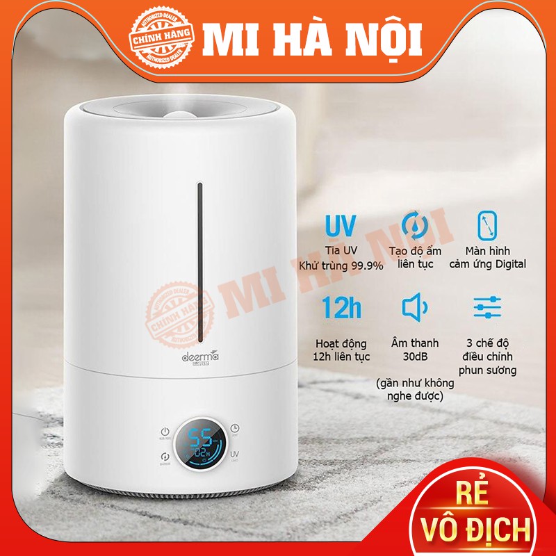 Máy tạo độ ẩm Xiaomi Deerma F628s 5L UV, dùng được tinh dầu - Hàng chính hãng