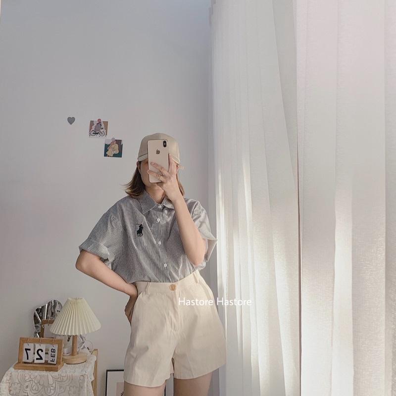 Quần short kaki 1 cúc