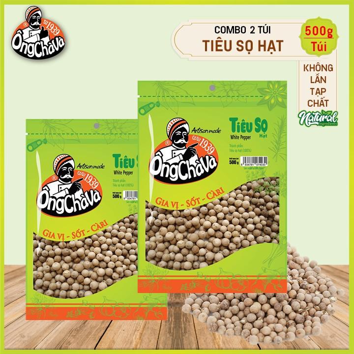 Combo 2 Túi Tiêu Sọ Xay Ông Chà Và 500g (Ground White Pepper)