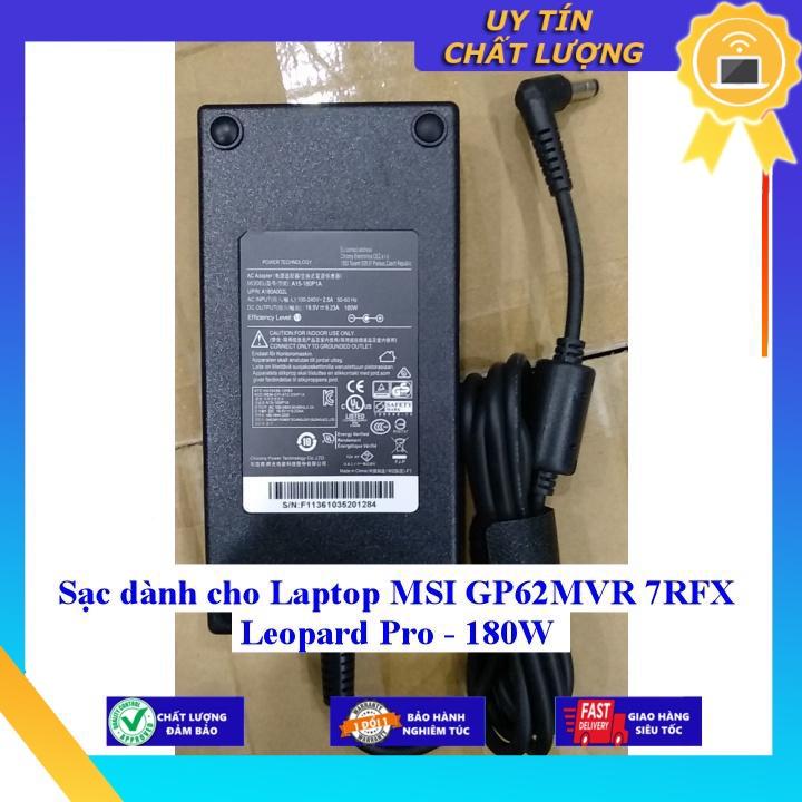 Hình ảnh Sạc dùng cho Laptop MSI GP62MVR 7RFX Leopard Pro - 180W - Hàng Nhập Khẩu New Seal
