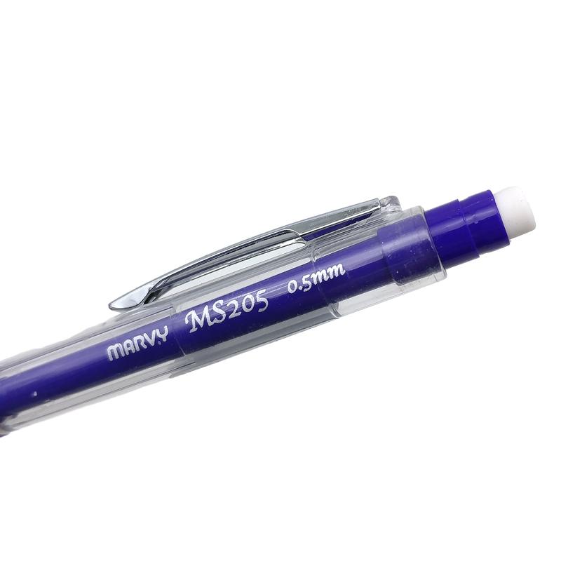Vỉ 2 Bút Chì Bấm 0.5 mm - Marvy 205 - Màu Tím