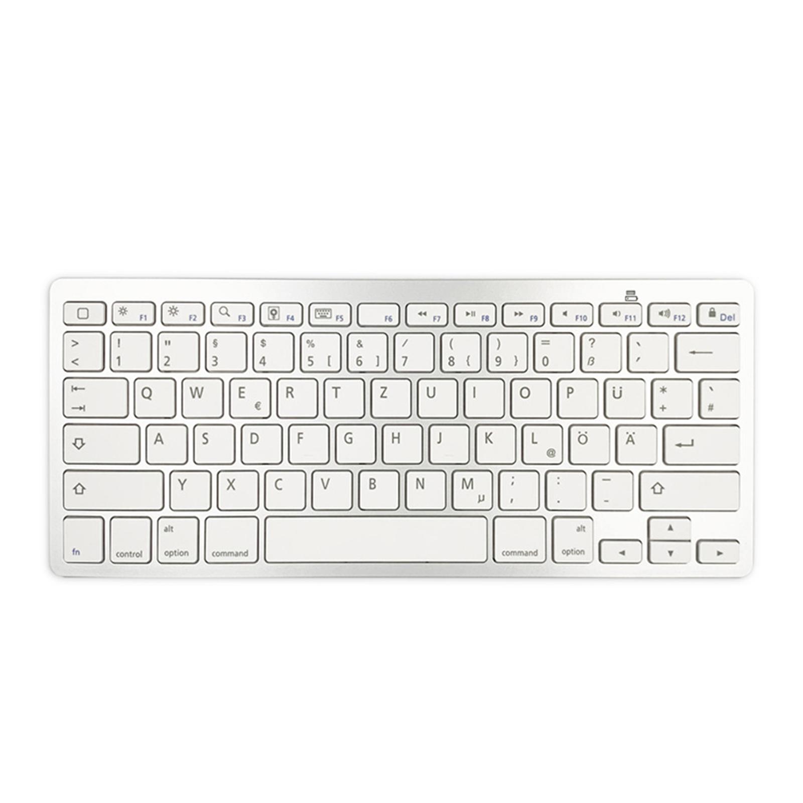 Ultra Slim Wireless German Keyboard Floating Button Computer PC TV