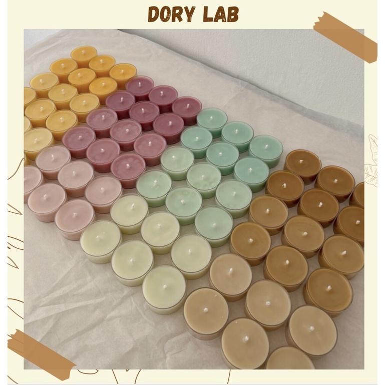 Nến Thơm Tealight Không Khói Handmade Nhiều Màu - Dory Lab