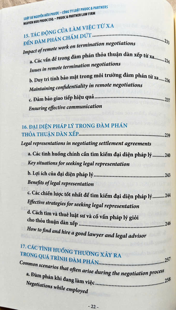 Dẫn Dắt Thoả Thuận Dàn Xếp Với Người Lao Động