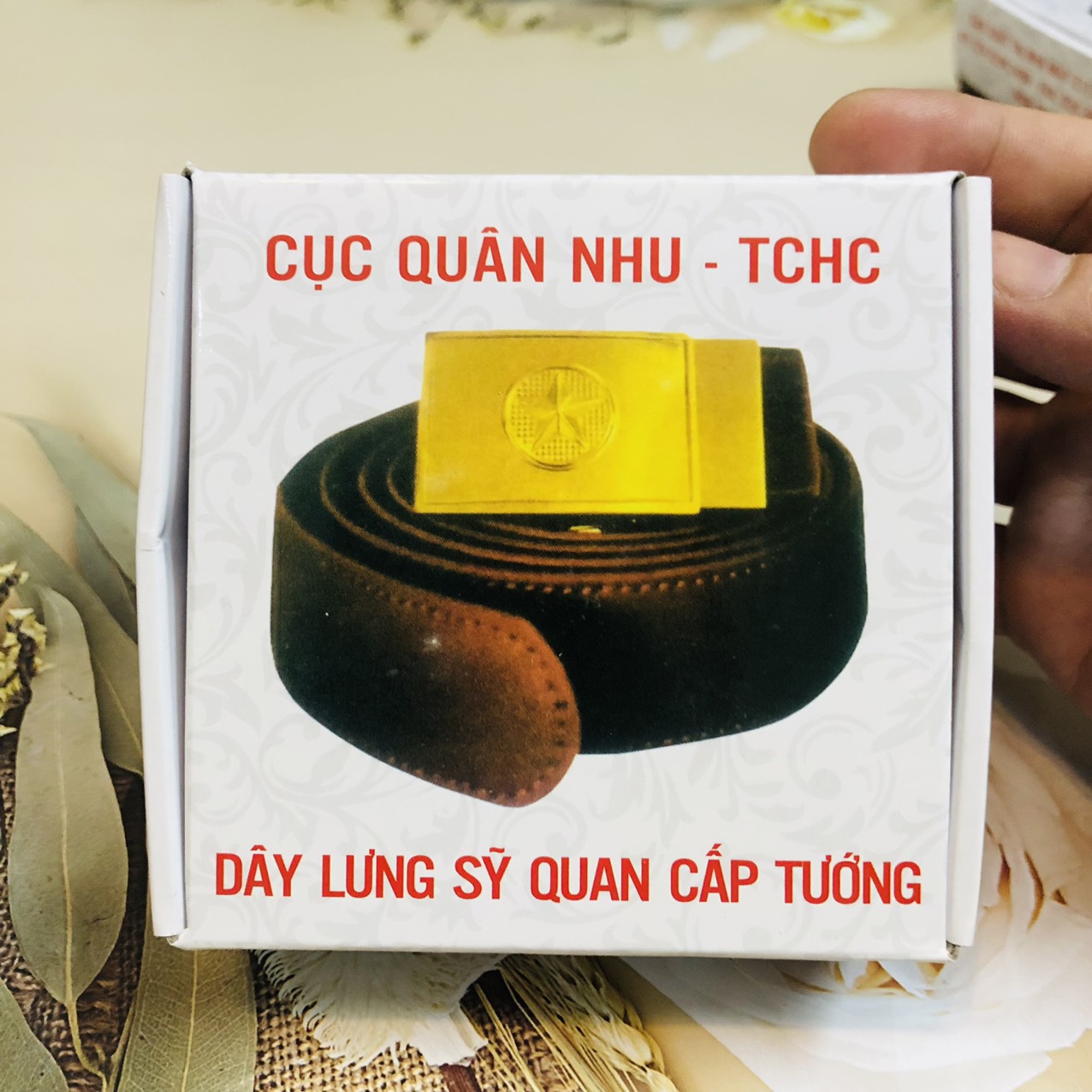 Thắt lưng nam da cao cấp, mặt hình ngôi sao mạ đồng sáng bóng, khóa tự động mạ kim sang trọng