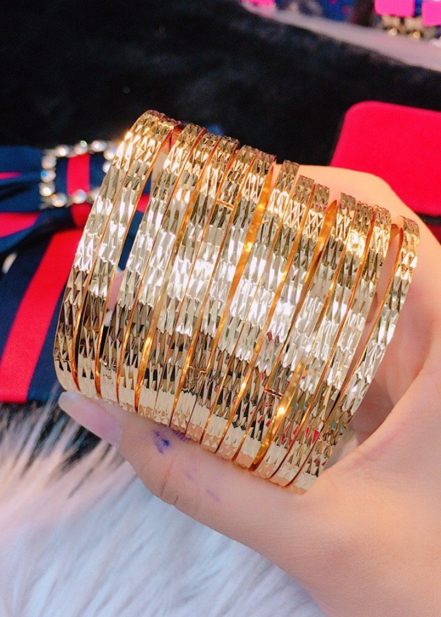 Vòng xiemn khóa gài mạ vàng 18k mã 8065