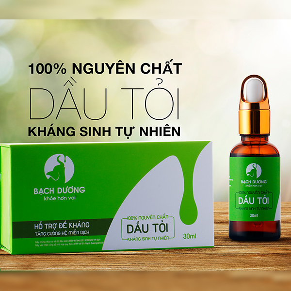 Tinh dầu tỏi Bạch Dương Organic 30ml