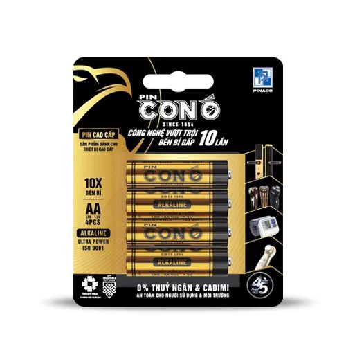 Combo 4 vỉ Pin Con Ó Alkaline LR6 - Size AA - Vỉ 2 viên