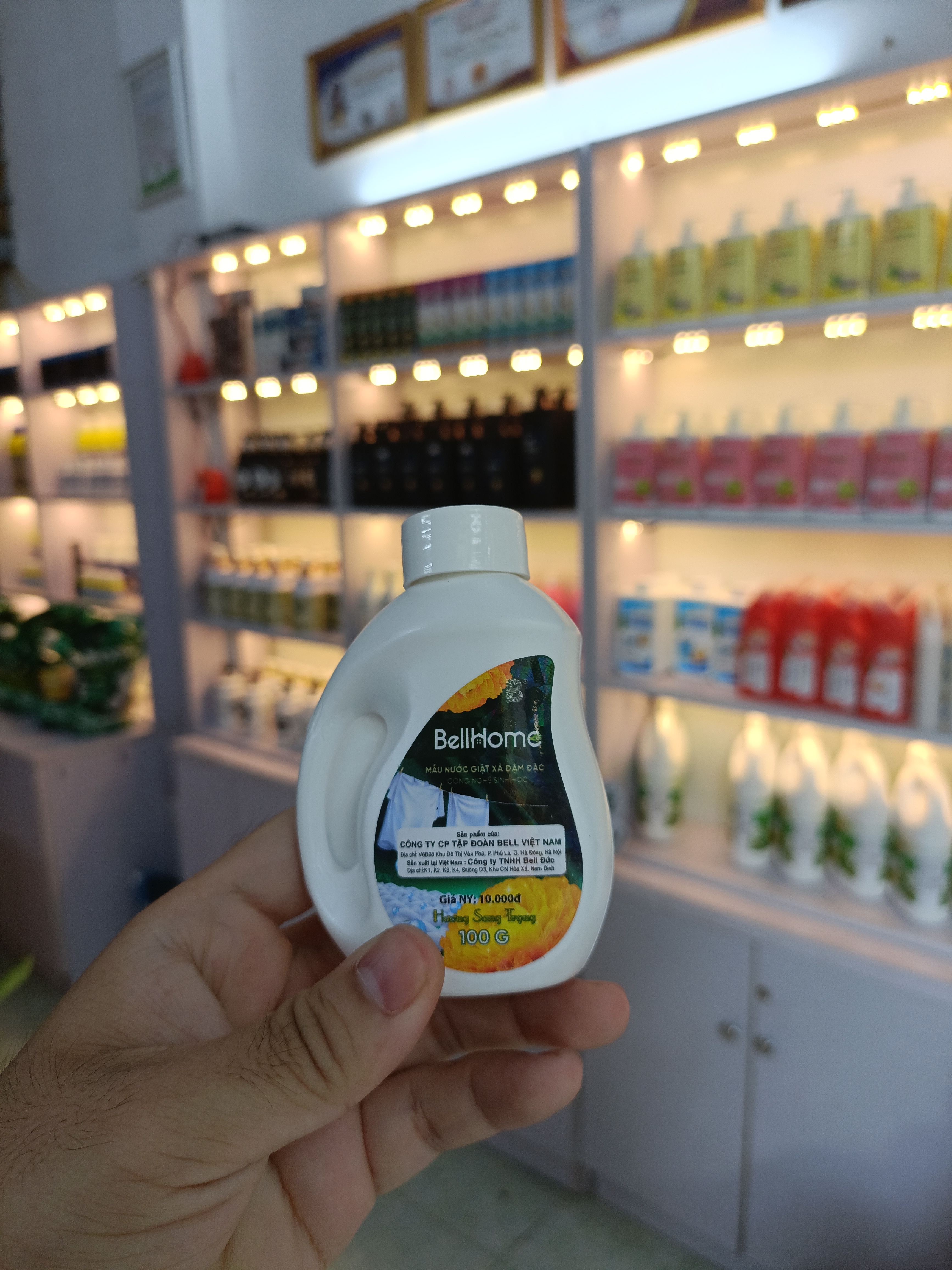 Nước Giặt Xả Công Nghệ Sinh Học Bell Home Hương Sang Trọng 100G