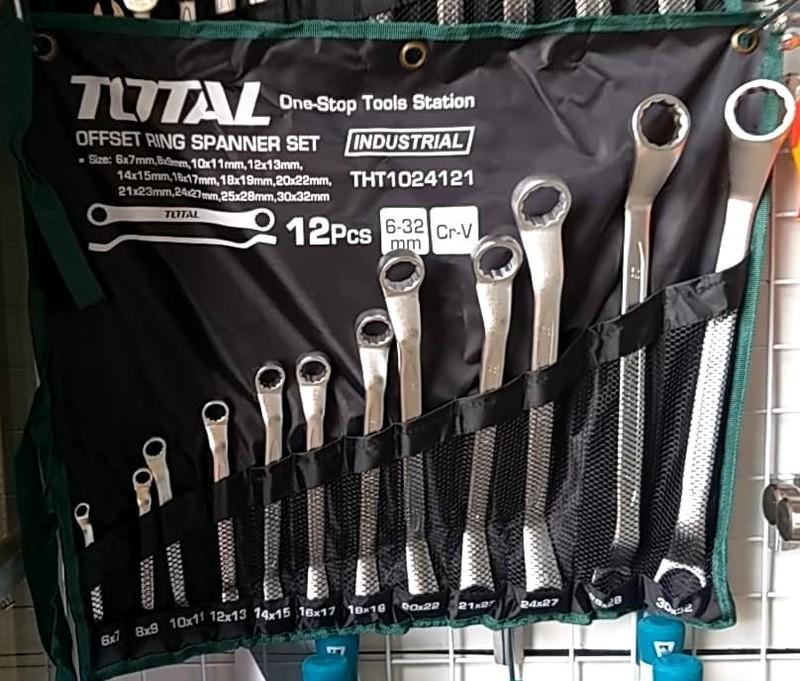 BỘ CỜ LÊ HAI ĐẦU VÒNG 12 CHI TIẾT 6-32MM TOTAL THT1024121 - HÀNG CHÍNH HÃNG