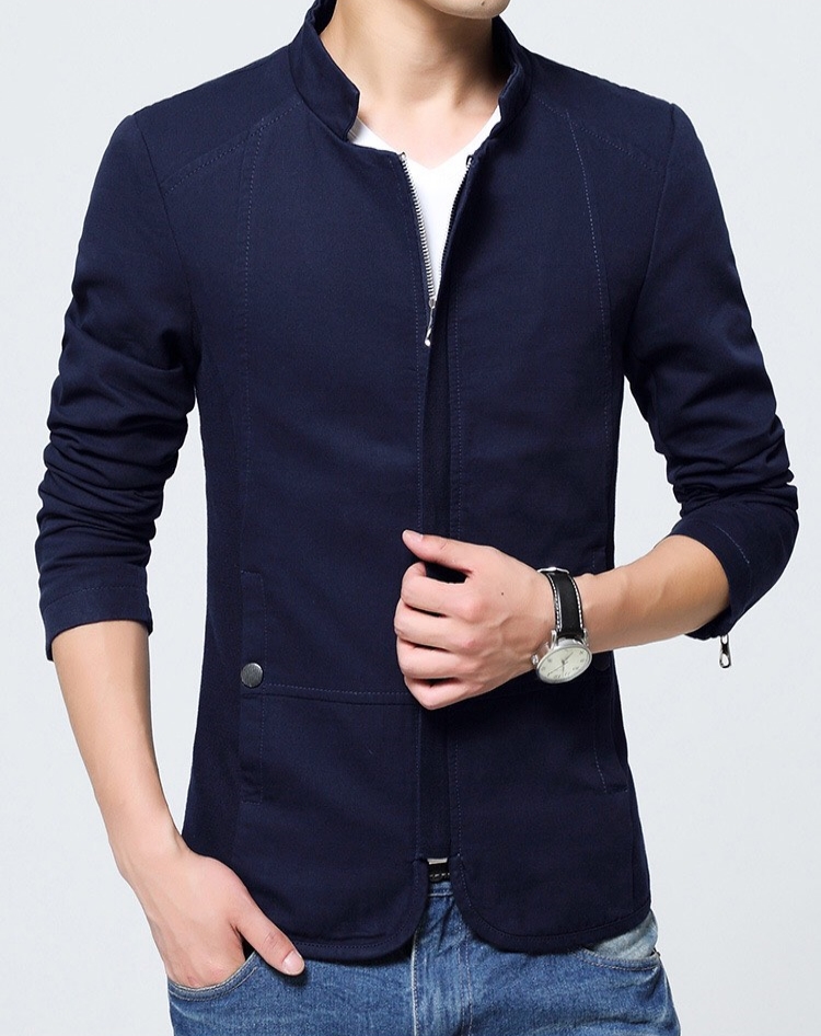 Áo Khoác Kaki Nam Hai Lớp Cổ Trụ Giả Vest Cao Cấp KK43 - ShopN6