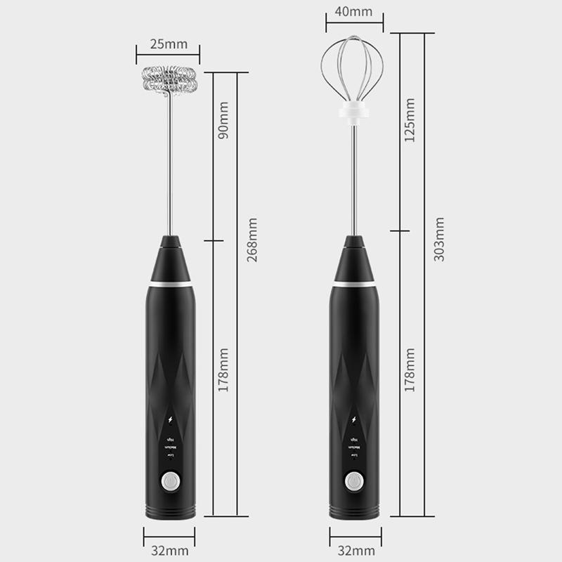 Cà Phê Sữa Frother Cầm Tay, USB Sạc 3 Tốc Độ Điện Bọt Sữa Máy Làm Máy Xay Sinh Tố Trộn Cho Cà Phê, Đánh Trứng