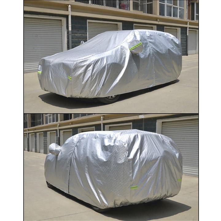 Bạt phủ xe ô tô 5 chỗ Hyundai Kona, Bạt trùm xe SUV cao cấp chất liệu vải PEVA chống nắng mưa không thấm nước