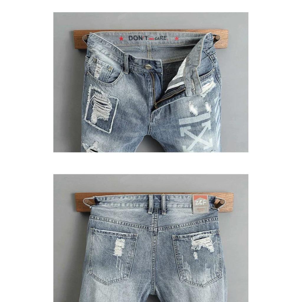 Quần short jean nam rách họa tiết cao cấp vải co dãn hàng siêu đẹp hottrend Phuongnamshop20 m2