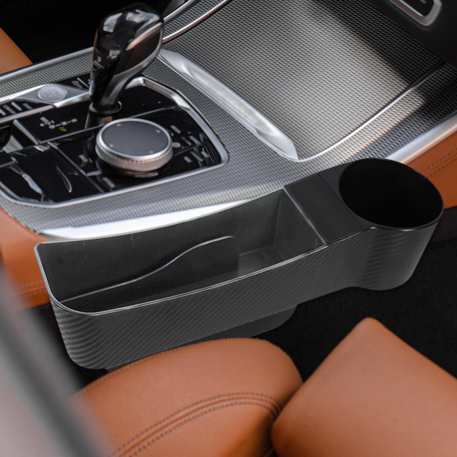 Car Seat Filler Organizer, Seat Side Storage Seat Storage Box Car Front Seat Accessories for Holding Phone, Glasses