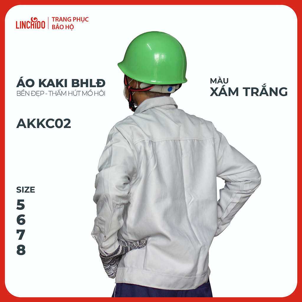 Áo kaki Bảo Hộ Lao Động Chất Liệu Thấm Hút Mồ Hôi Thoáng Mát Bền Đẹp - Mã AKKC02 - 5
