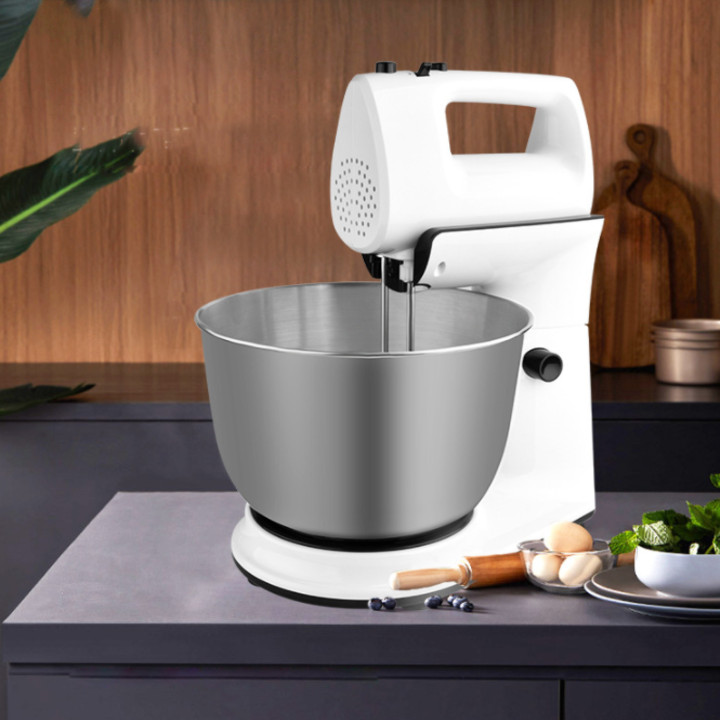 Máy trộn bột, đánh trứng cao cấp nhãn hiệu DSP KM3015 dung tích chứa 4 Lít, công suất 300W - Hàng Nhập Khẩu
