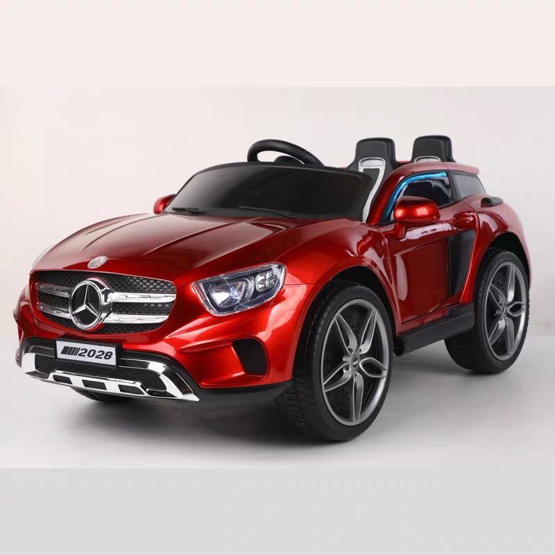 Ô tô xe điện đồ chơi MERCEDES KP2028 vận động cho bé 2 chỗ 4 động cơ (Đỏ-Trắng)