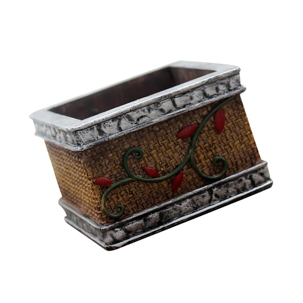 Flowerpot Creative Resin Flower Pot Planter Garden Succulent Plant Decor #2