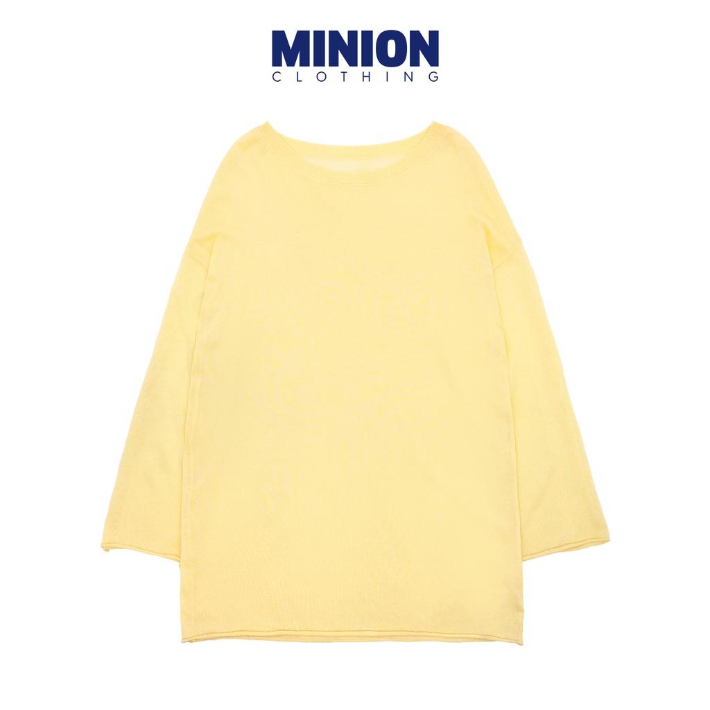 Áo thun xuyên thấu dài tay Minion Clothing form rộng, dáng Unisex phong cách Ulzzang, thời trang Streetwear A1942