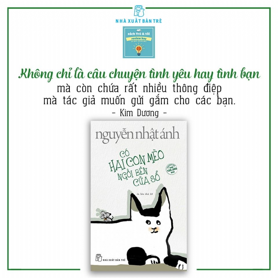 Sách Có Hai Con Mèo Ngồi Bên Cửa Sổ - Nguyễn Nhật Ánh