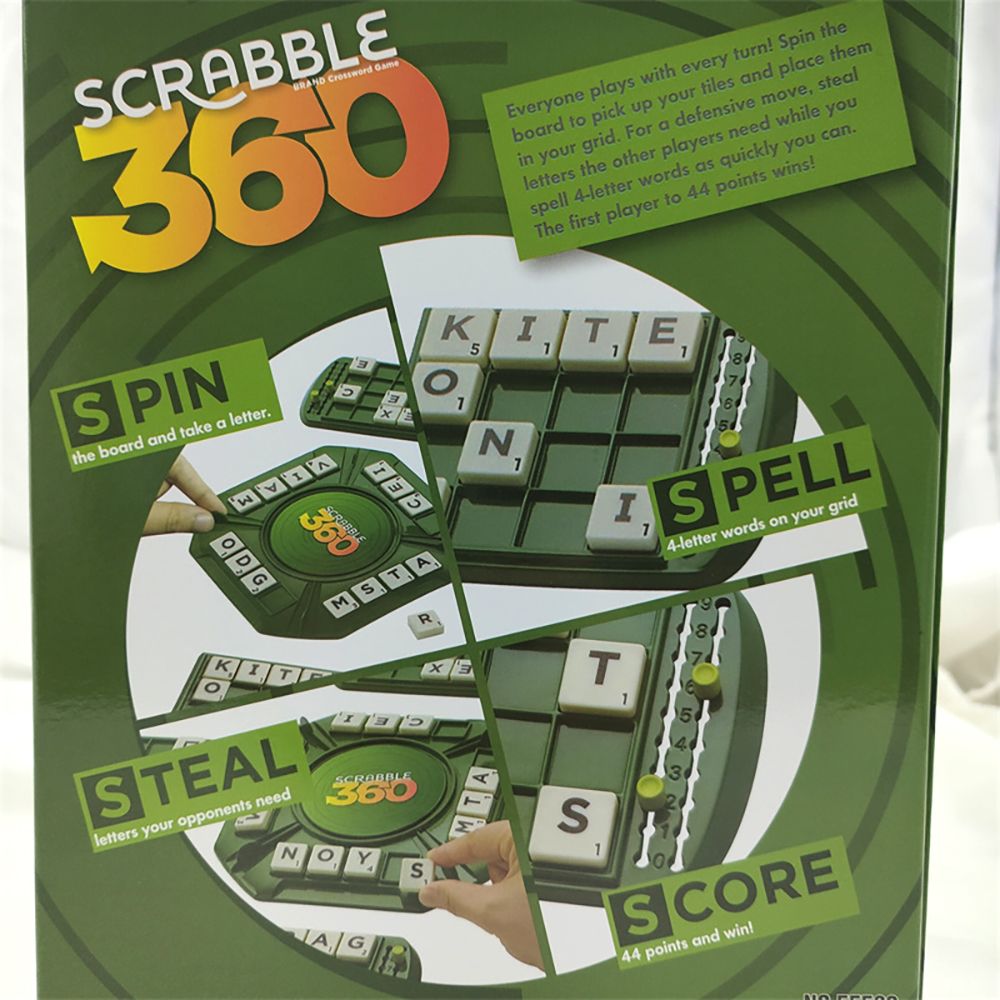 Trò chơI xếp chữ Tiếng Anh Thông Minh Board Game Scrabble 360