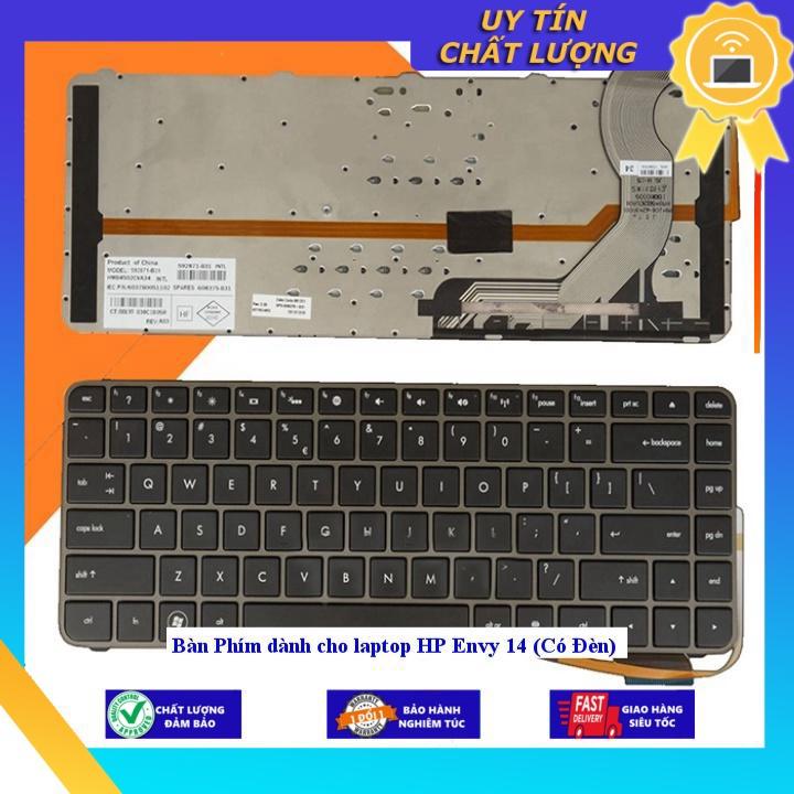 Bàn Phím dùng cho laptop HP Envy 14 (Có Đèn) - Hàng chính hãng MIKEY2497