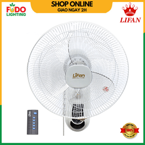 Quạt treo tường 3 cánh 50W Lifan TE-1688 - Có REMOTE - Hàng chính hãng