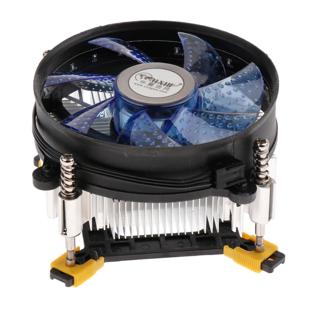 CPU Cooler 12cm Cooler with Cooled Fan for LGA 775/1150/1151/1155/1156 Blue