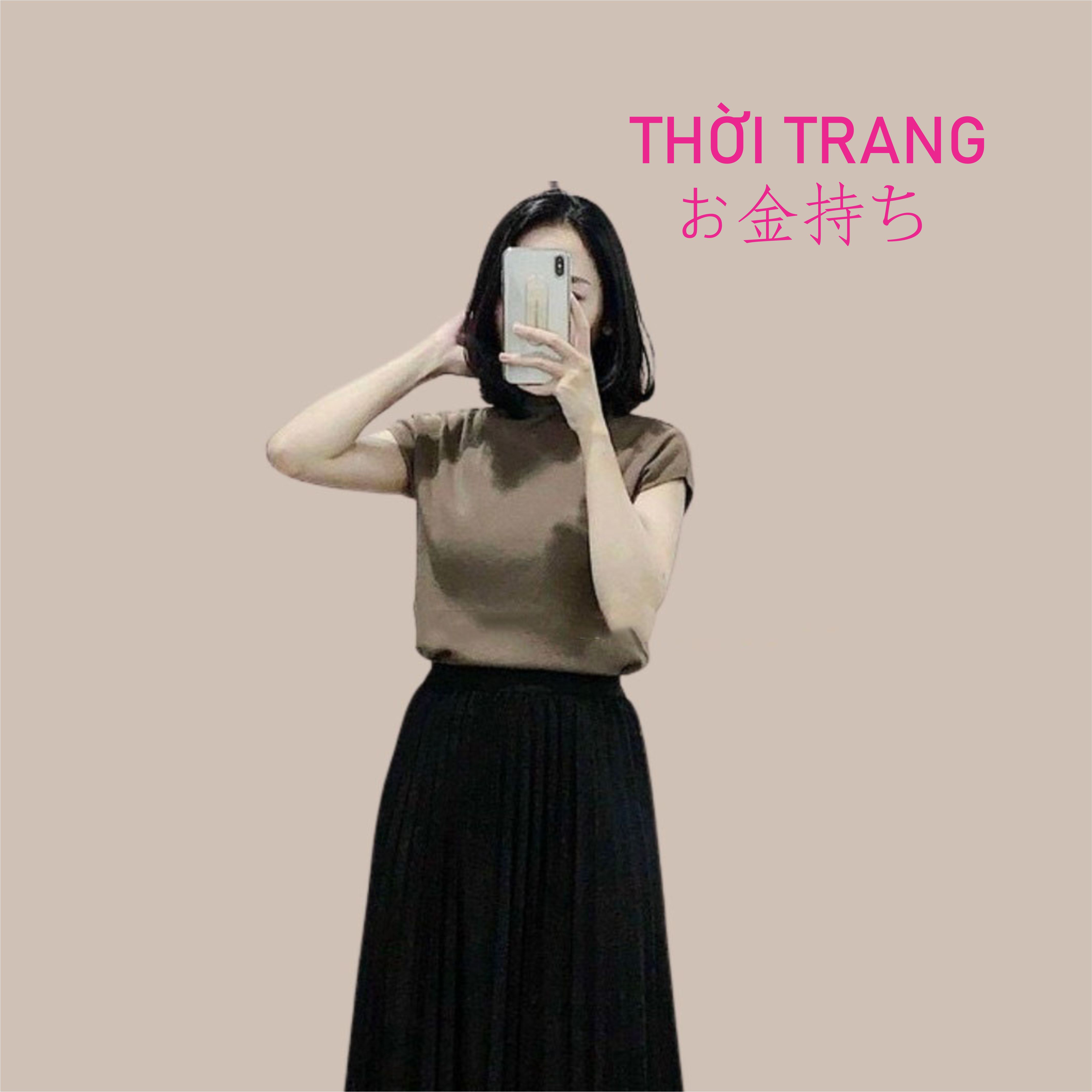 Thời trang nữ ao lên cổ 3 phân tay hến có nhiều mầu