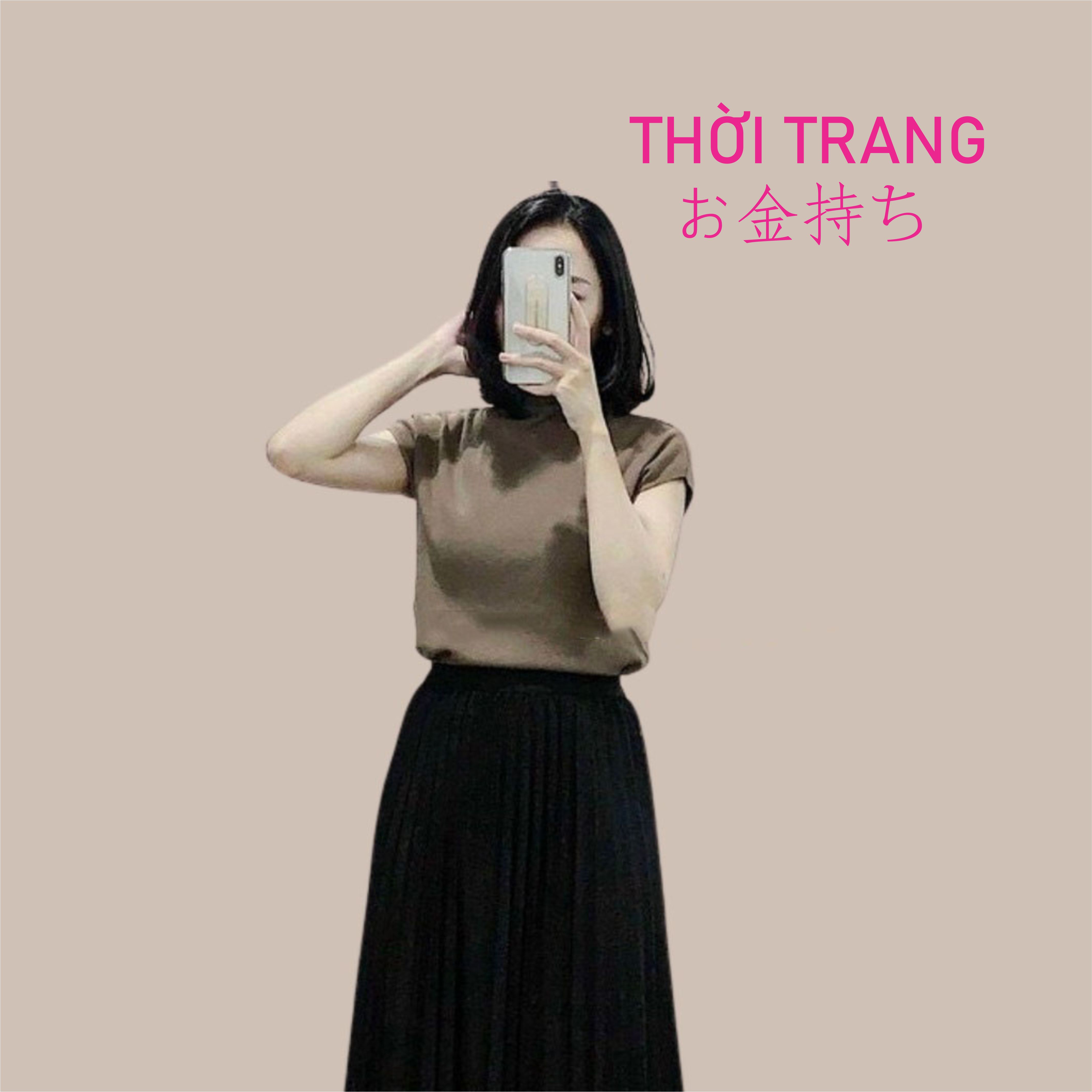 thời trang nữ ao lên cổ 3 phân tay hến có nhiều mầu