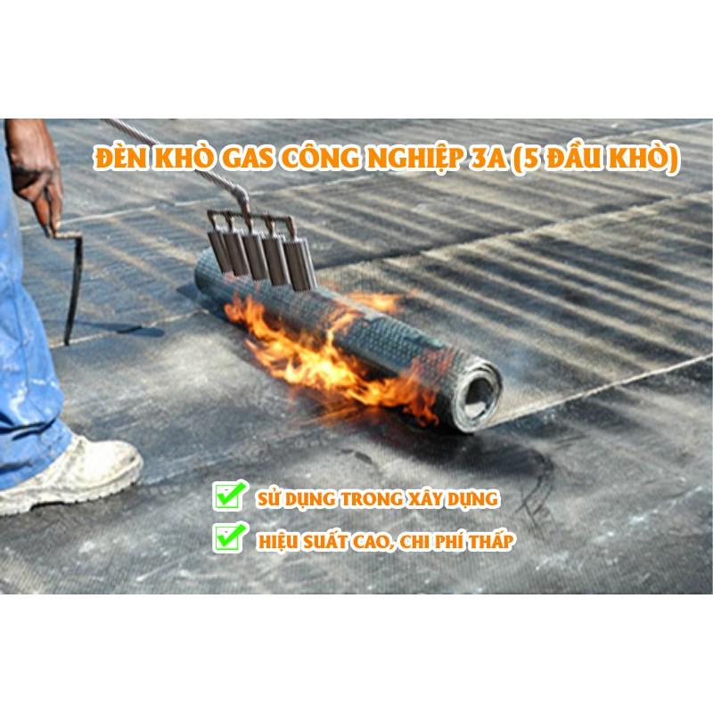 Đồ khò gas công nghiệp 5 đầu 3A