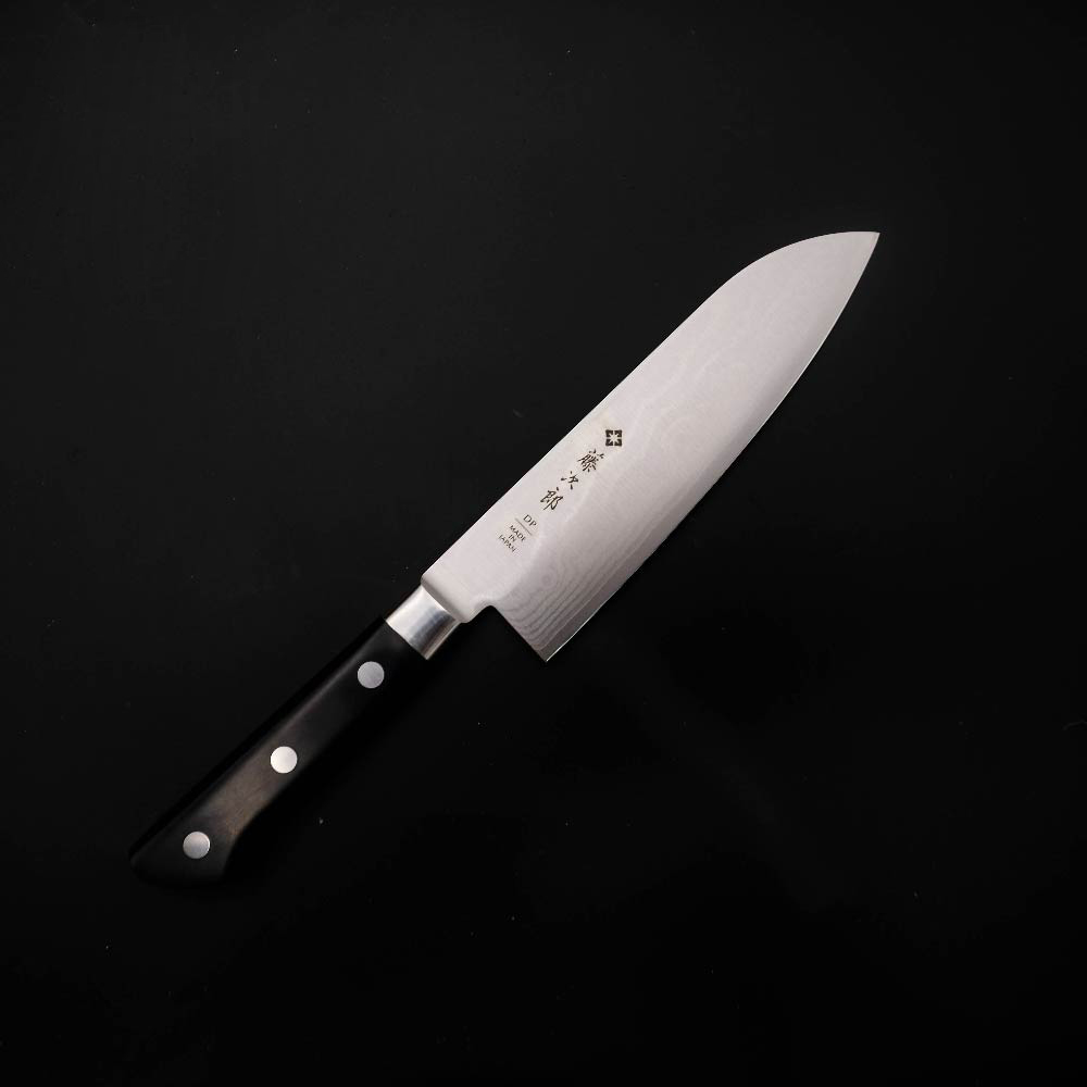 Dao bếp Nhật cao cấp Tojiro DP 37 lớp Damascus VG10 Santoku F659 (170mm) - Dao thái đa năng 3 trong 1 - dao bếp Nhật chính hãng