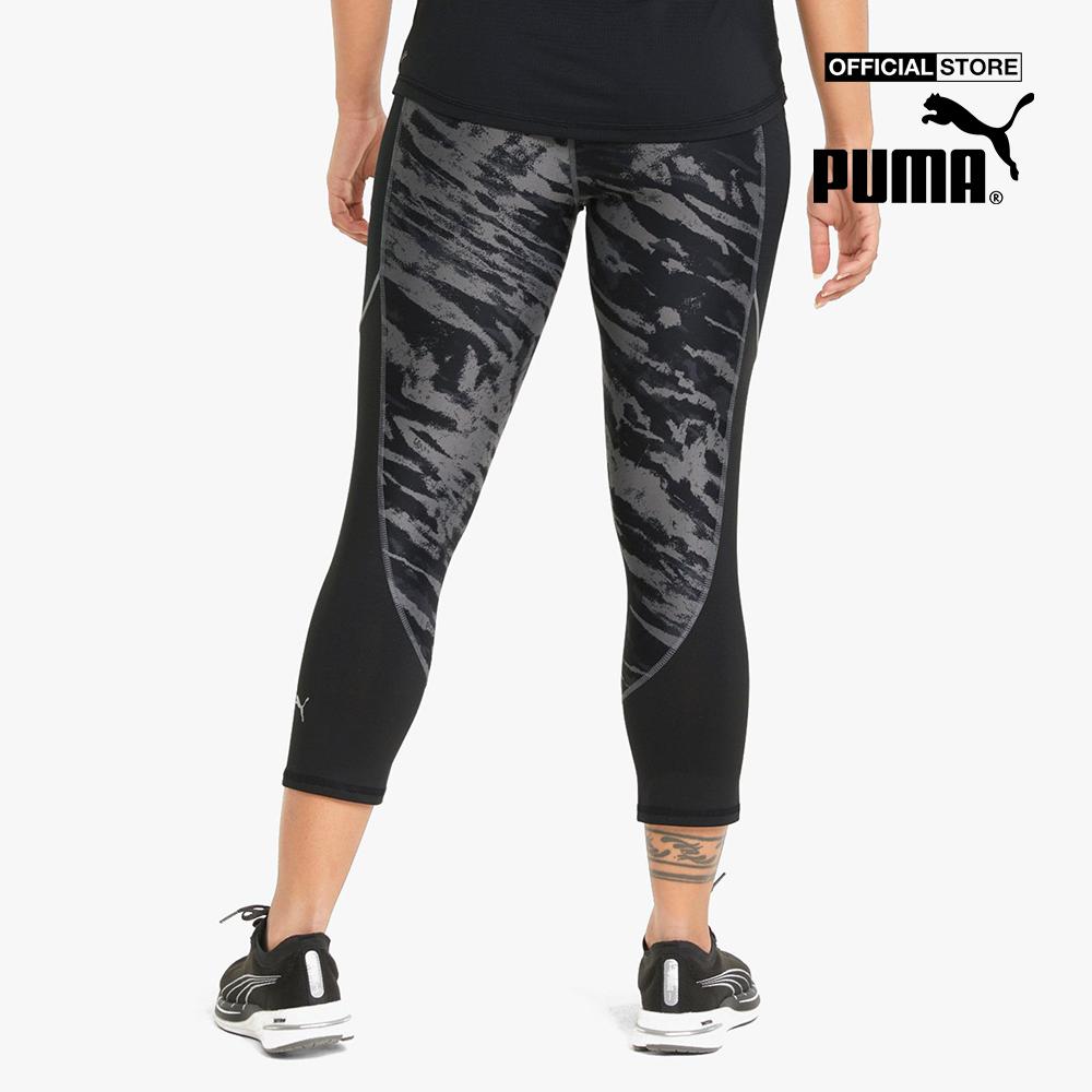 PUMA - Quần legging thể thao nữ lửng 5K Graphic High Waisted 3/4 Running 521393-01