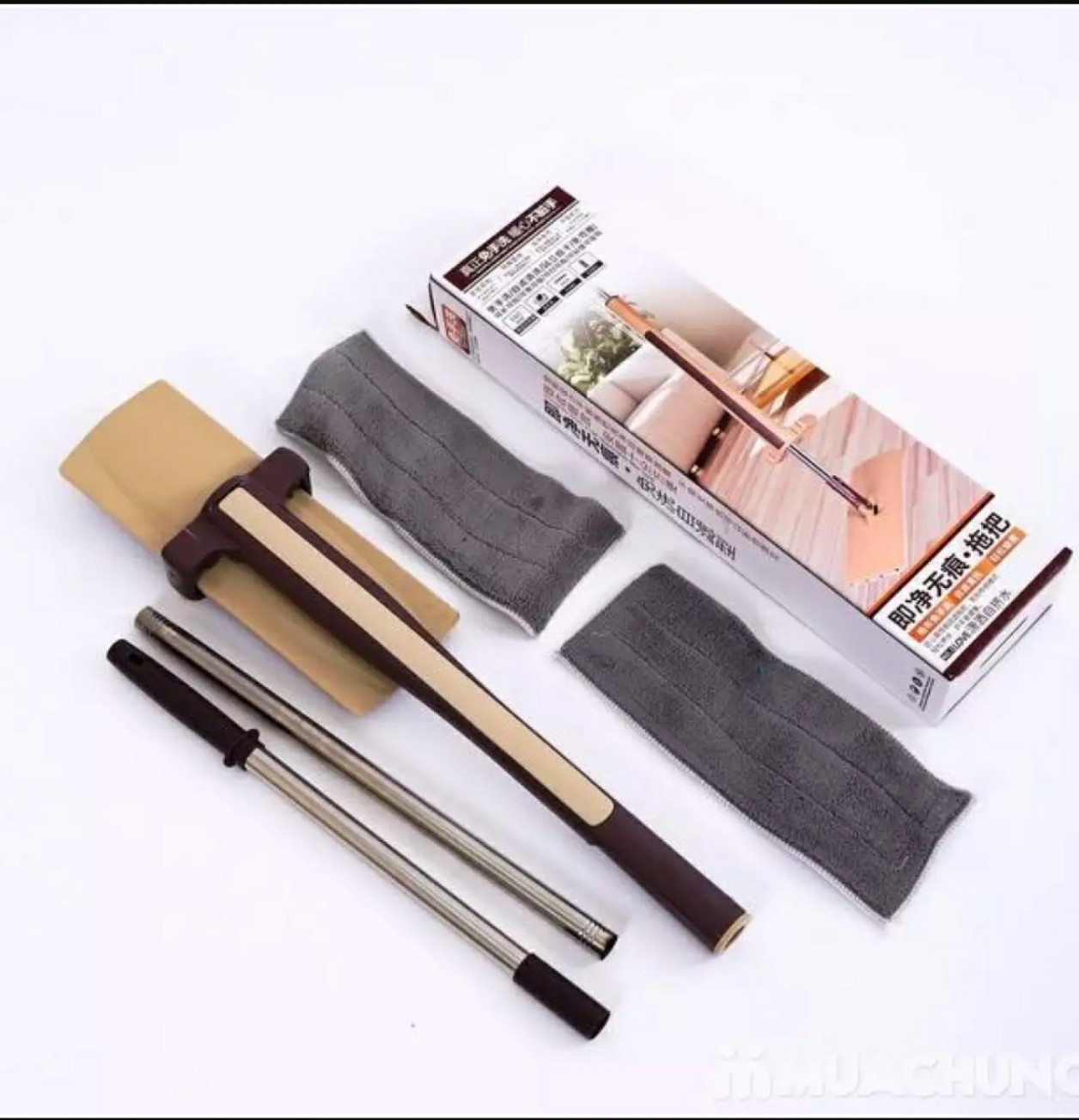 Cây lau nhà tự vắt thông minh xoay 360 độ đa năng lau kính trần nhà