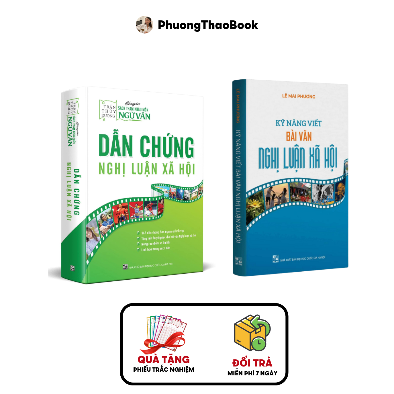 combo sách Dẫn Chứng Nghị Luận Xã Hội &amp; Kỹ Năng Viết Bài Văn Nghị Luận Xã Hội