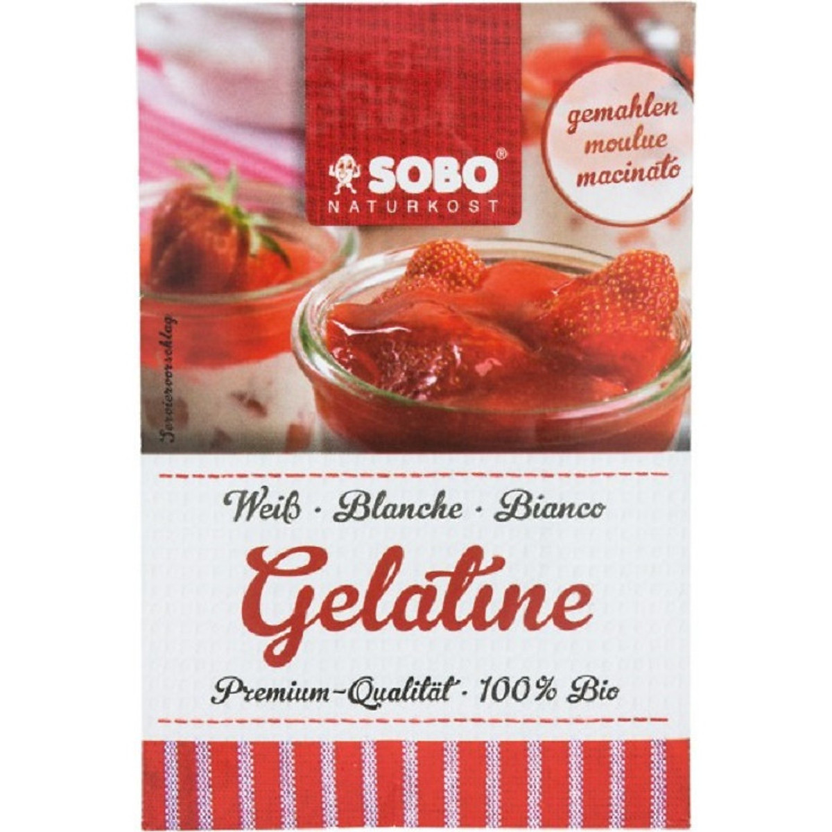 Bột gelatine hữu cơ Sobo 9g