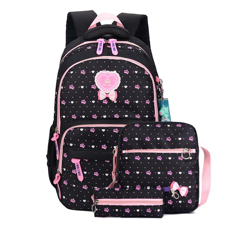 Trẻ Em Học Túi Ba Lô Túi Đựng Mới Nhật Bản SCHOOLBAGS Cho Bé Gái Bé Trai Ba Lô Trẻ Em Túi Chỉnh Hình Ba Lô 3 Cái/bộ