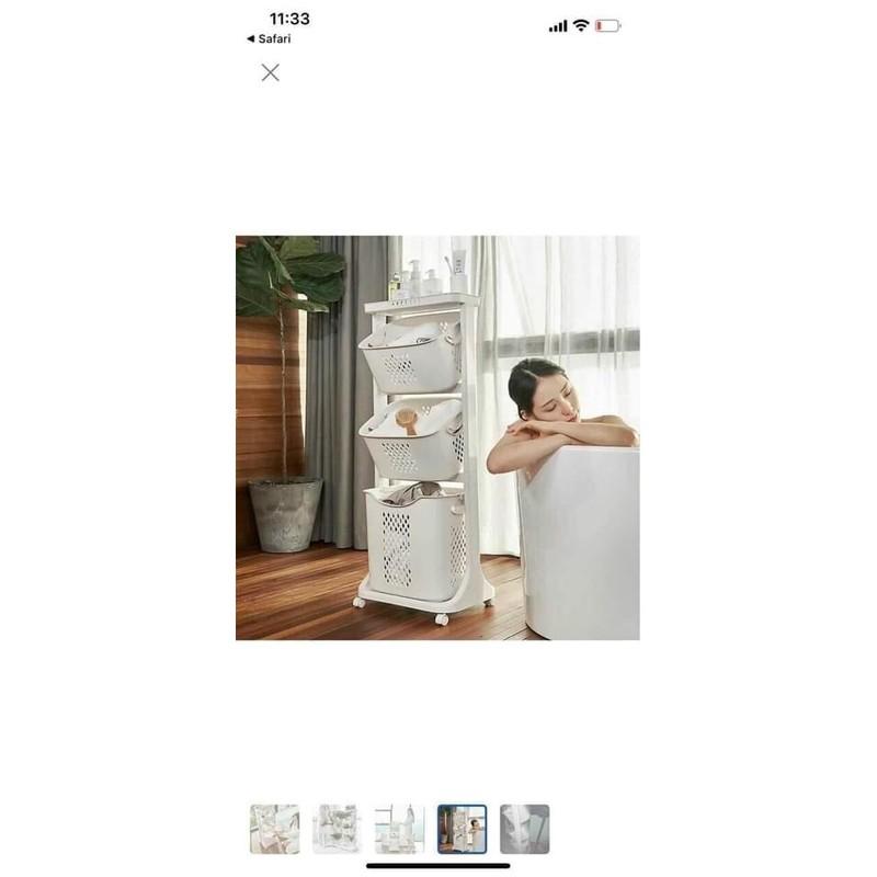 Kệ đựng đồ đa năng, 2 tầng, 3 tầng có bánh xe
