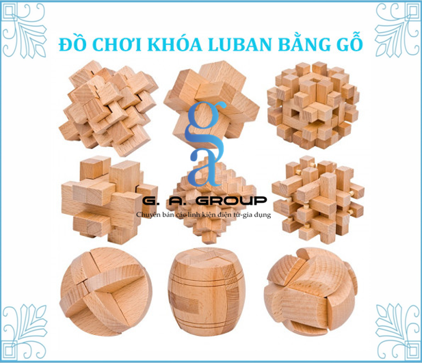 ĐỒ CHƠI TRÍ TUỆ KHÓA LUBAN BẰNG GỖ