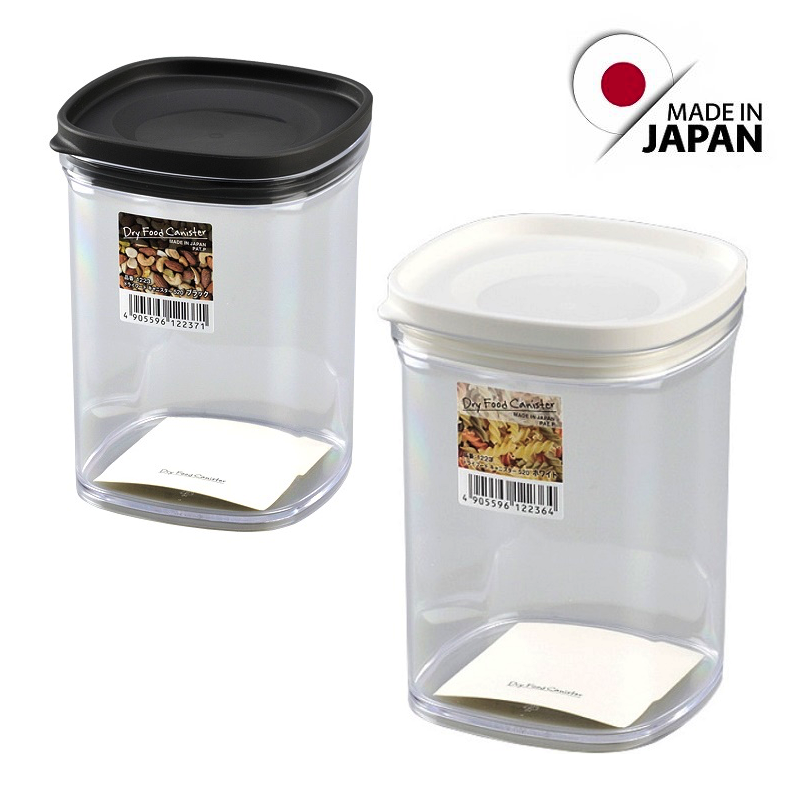 Combo 02 Hộp nhựa chứa đựng, bảo quản thực phẩm khô cao cấp Inomata Canister - Made in Japan