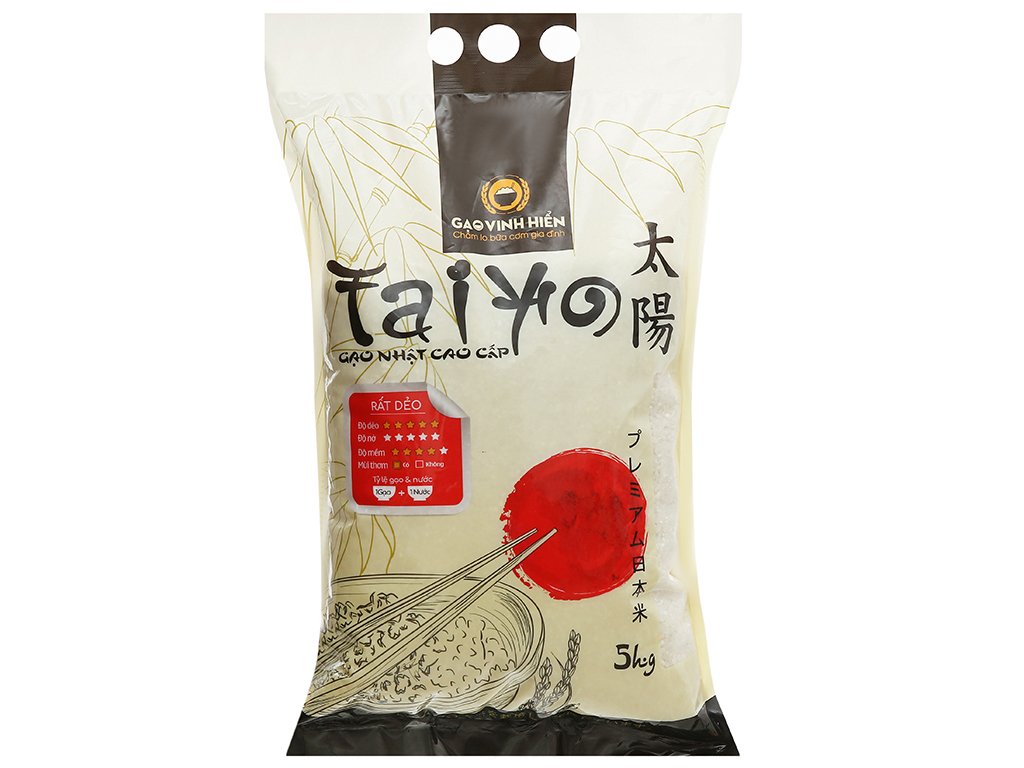 Gạo Nhật Cao Cấp Taiyo - Dẻo Nhiều (5kg)